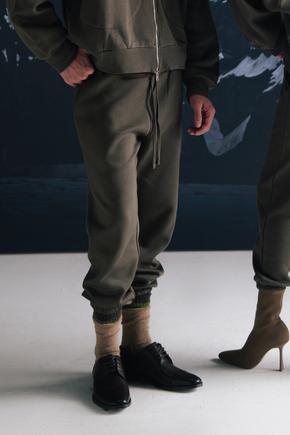 Smoky olive Joggers - Men