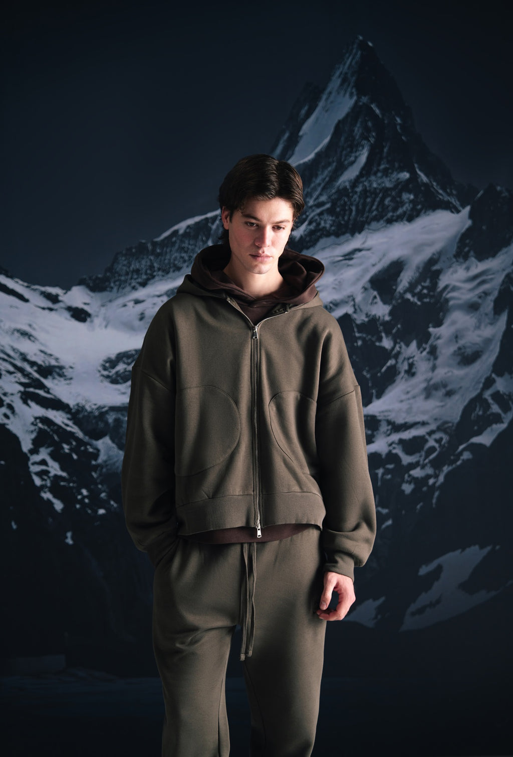 Smoky olive Joggers - Men