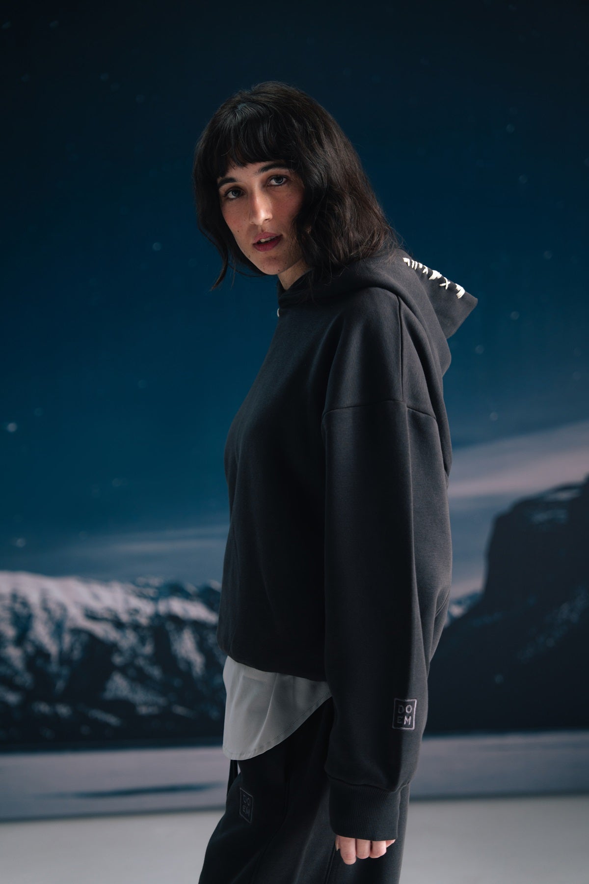 Onyx gray hoodie - Women