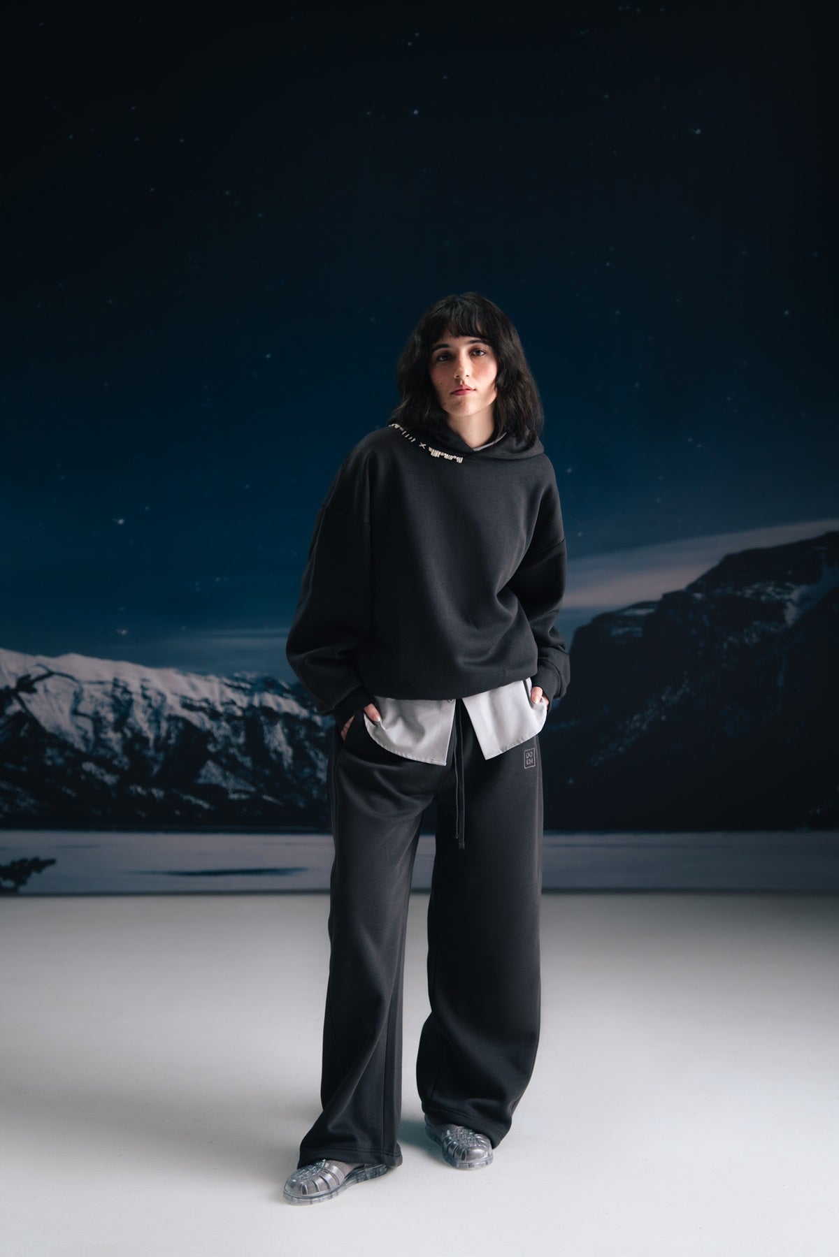 Onyx gray hoodie - Women