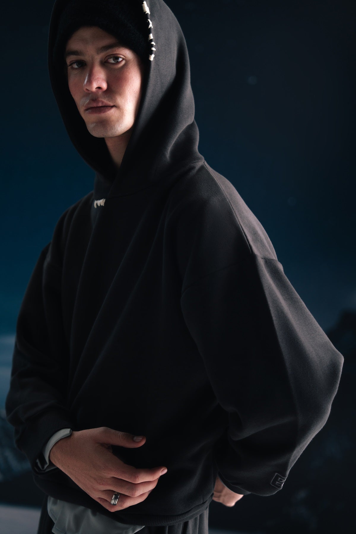 Onyx gray hoodie - Men