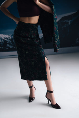 Mid Night Garden Skirt