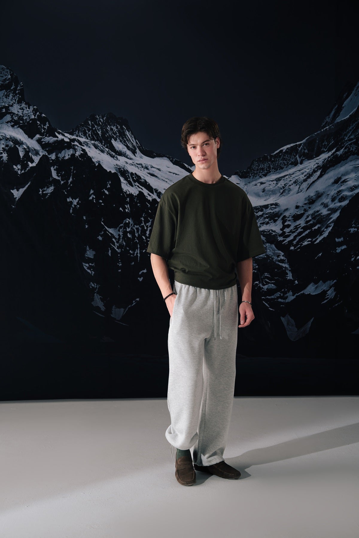 Stone Grey Dual-wear Trousers - Men