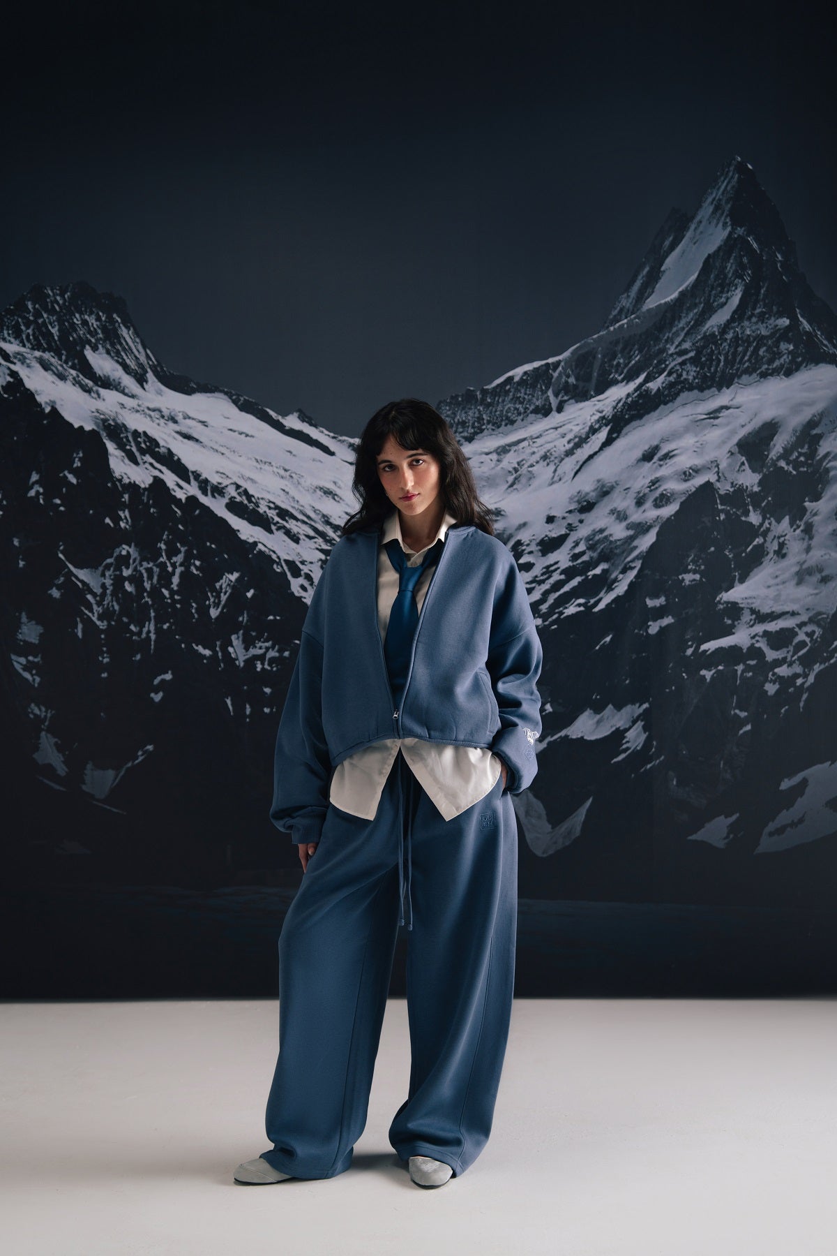 Plush Barrel Trousers - Indigo Blue - Unisex