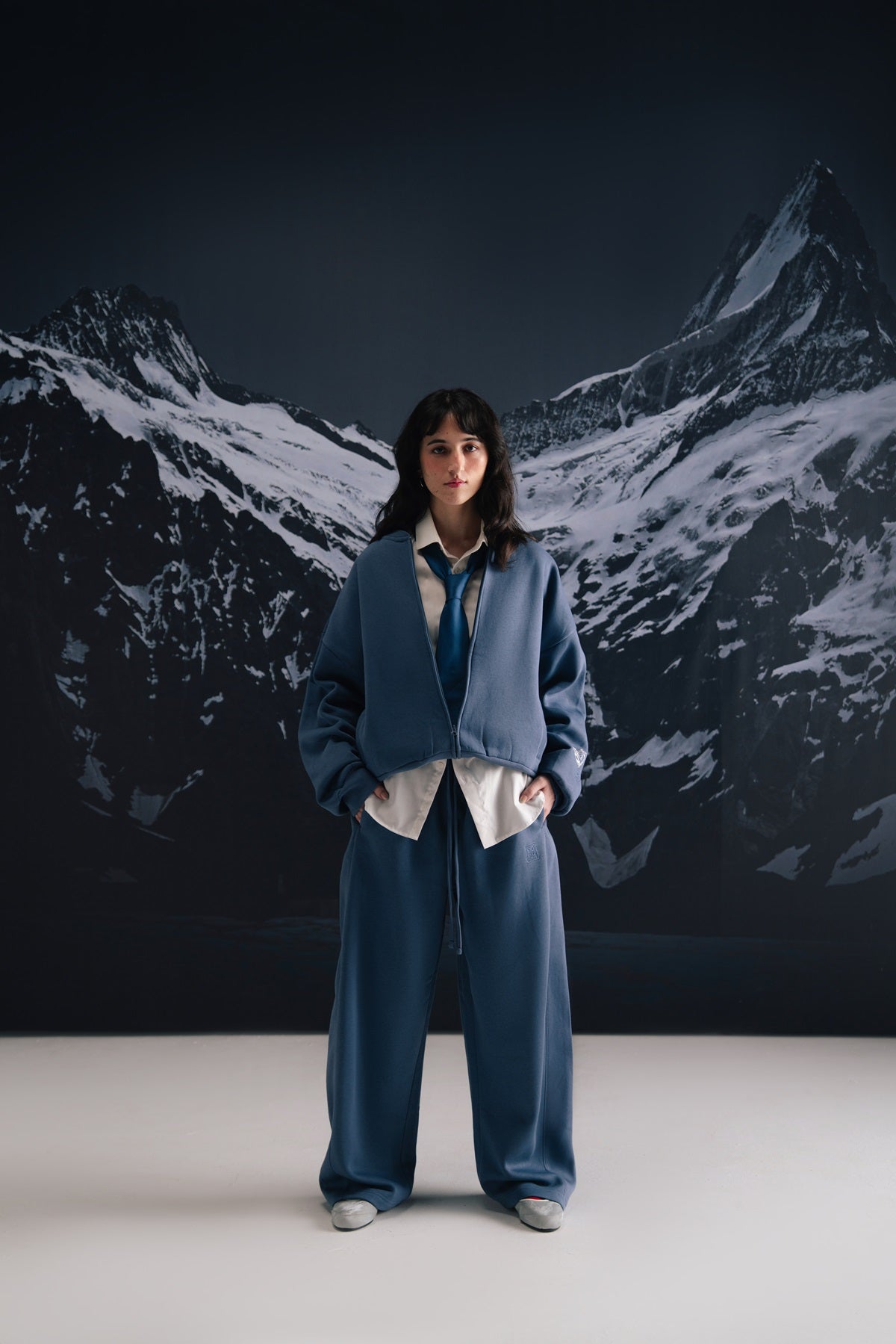 Plush Barrel Trousers - Indigo Blue - Unisex