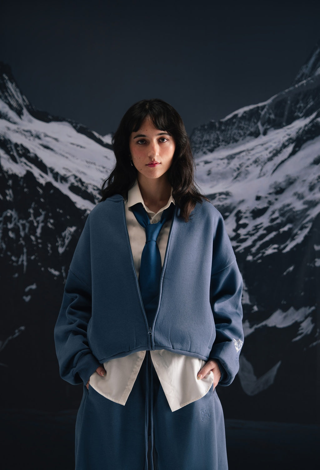 Plush Barrel Trousers - Indigo Blue - Unisex