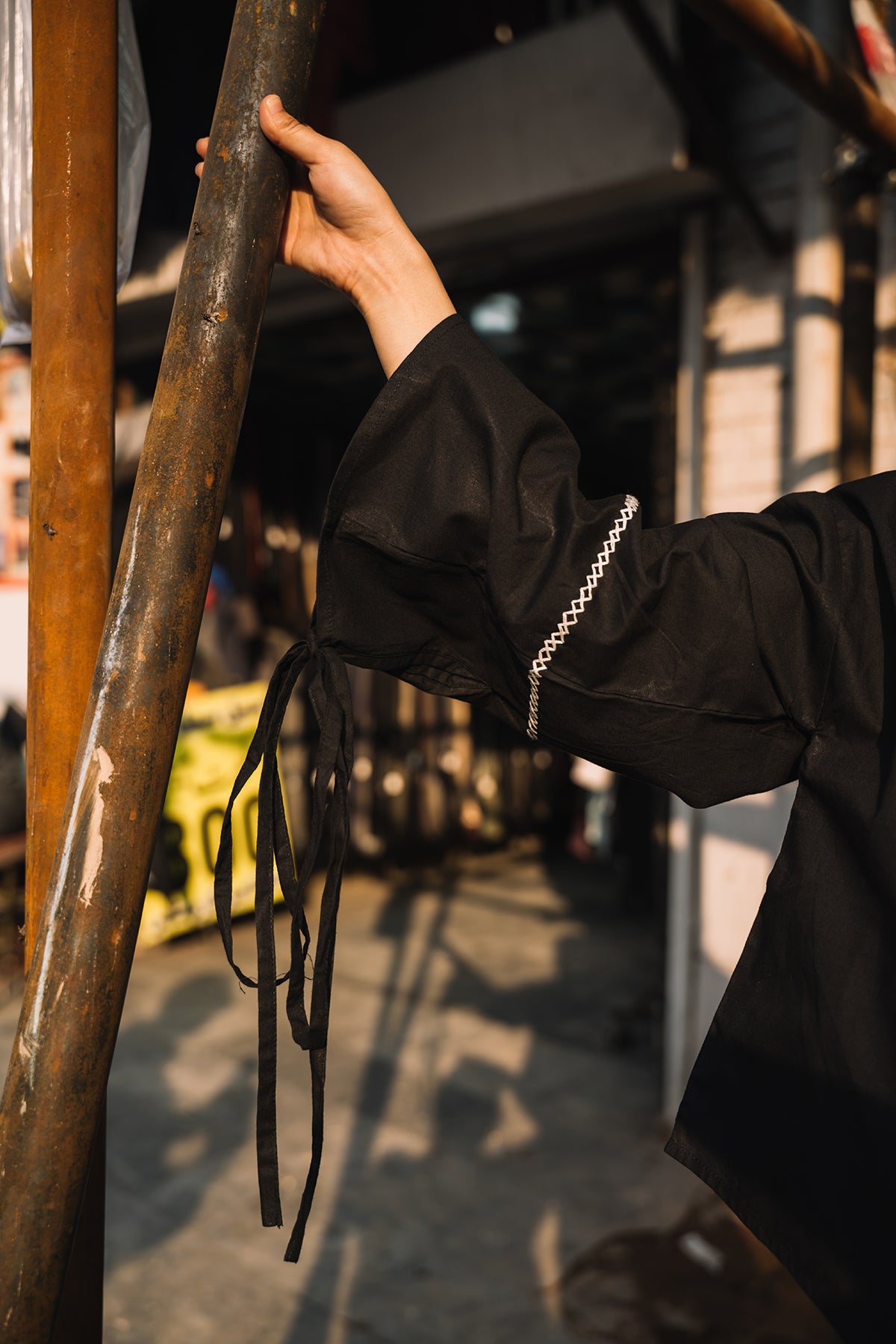 "Bazaar Whispers" — Artisan Embroidered & Screen-Printed Skirt Set