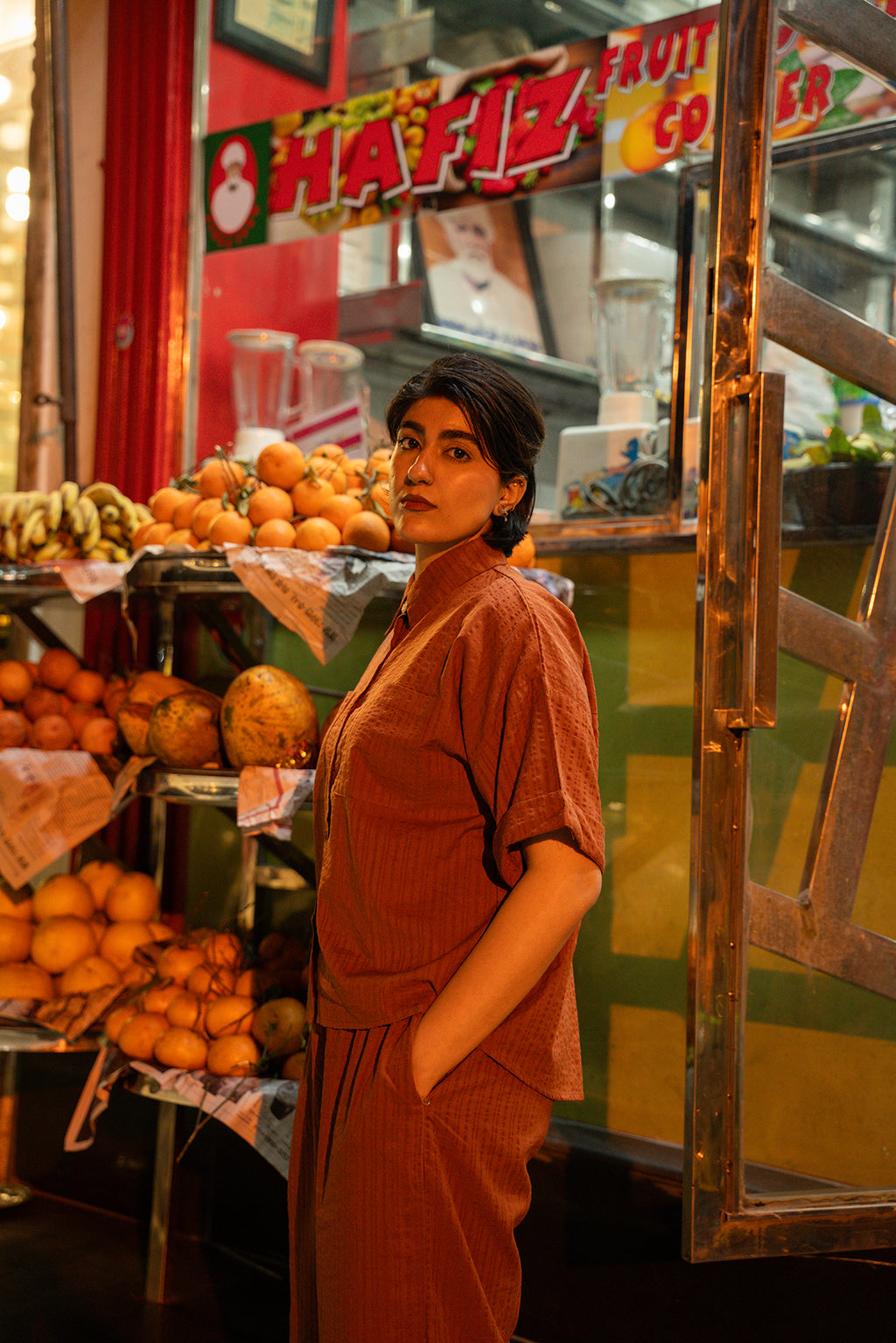 Rust Textured Co-ord Set