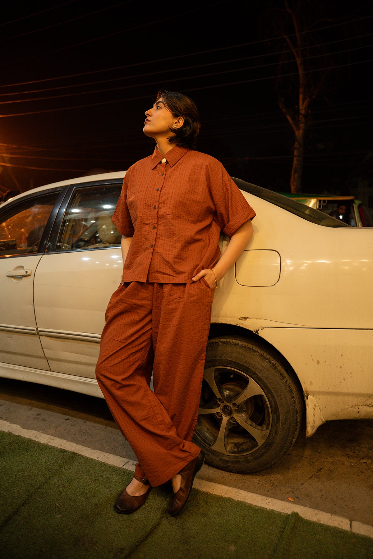 Rust Textured Co-ord Set