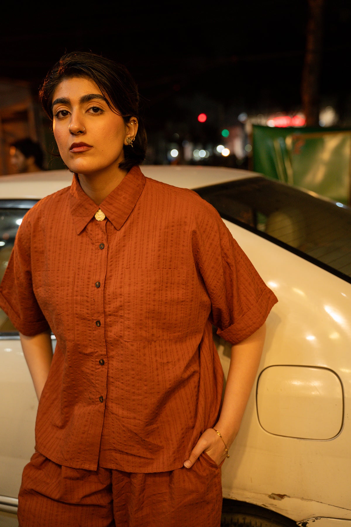 Rust Textured Co-ord Set