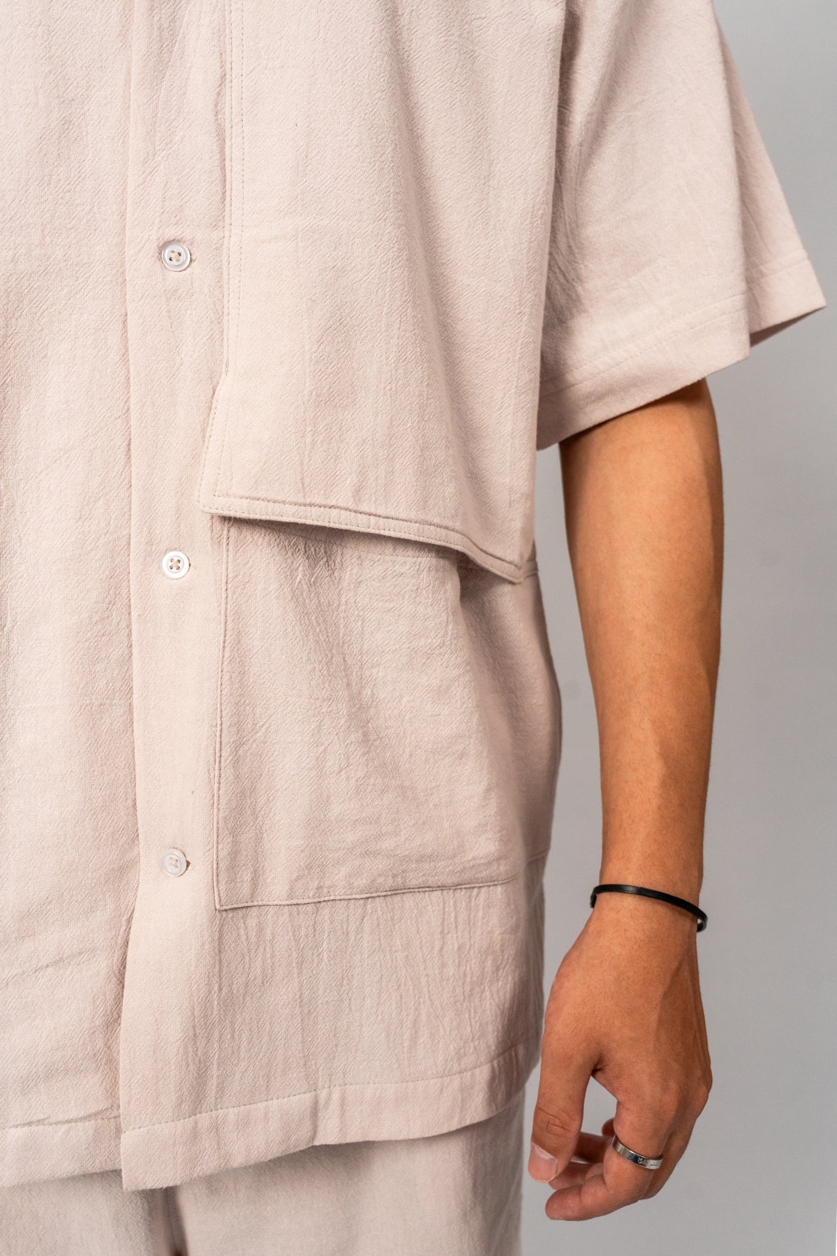 Muted Beige Set with Oversized Pocket