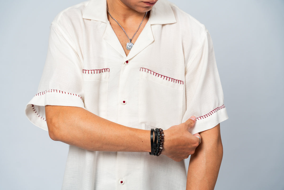 Crimson Thread cuban Shirt