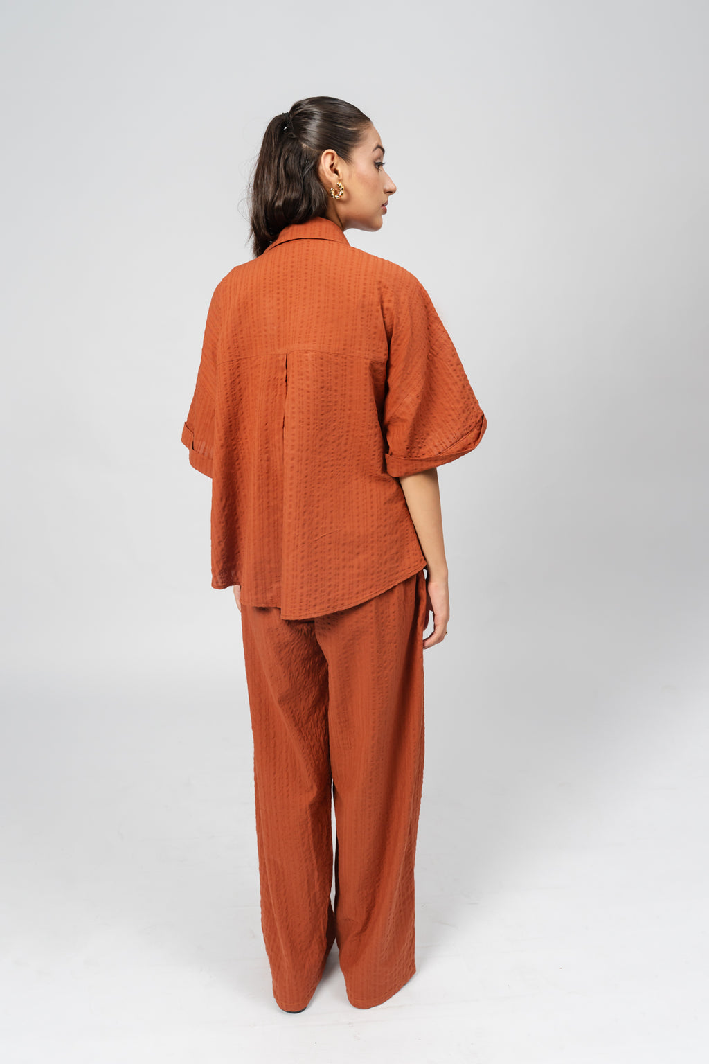 Rust Textured Co-ord Set