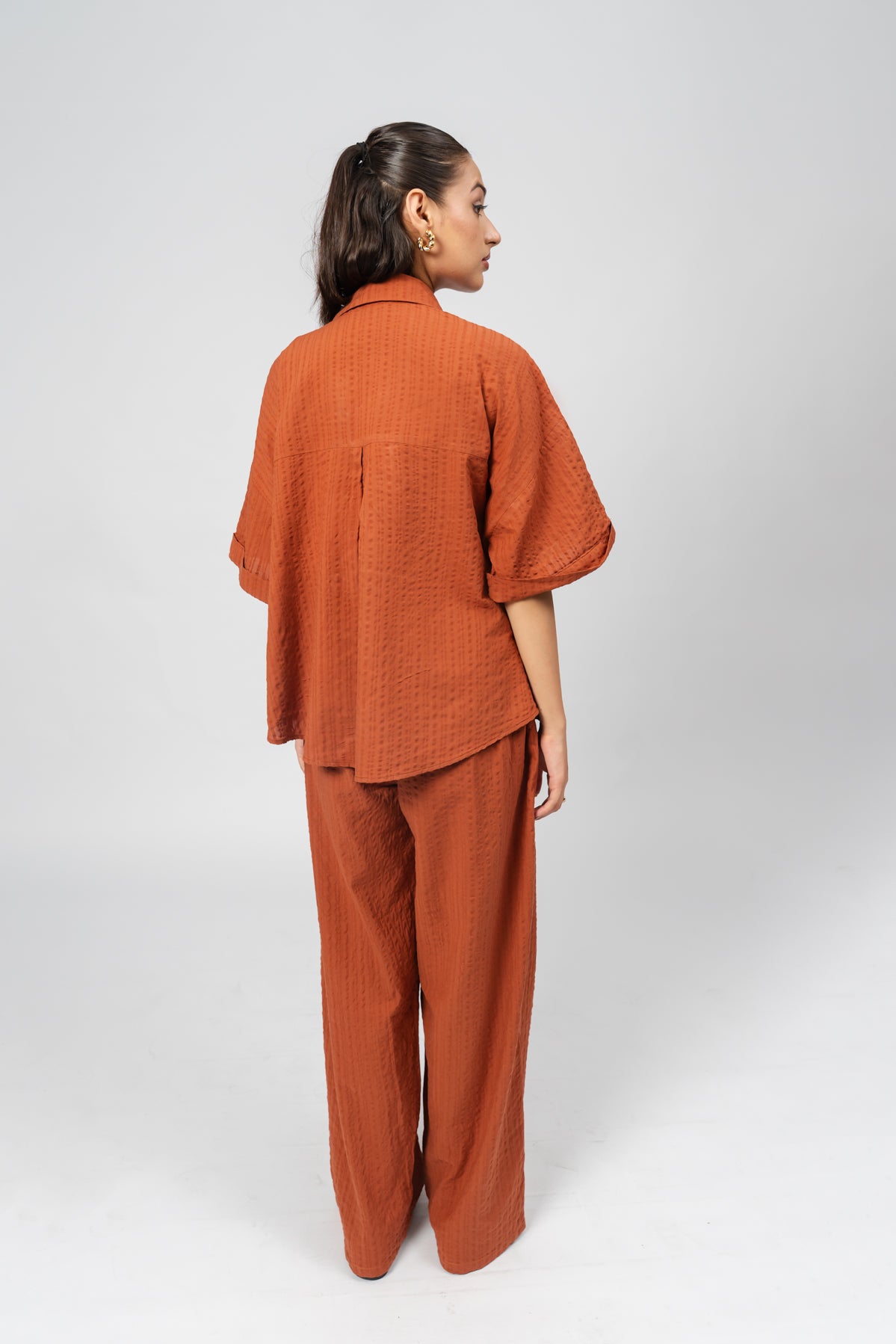 Rust Textured Co-ord Set